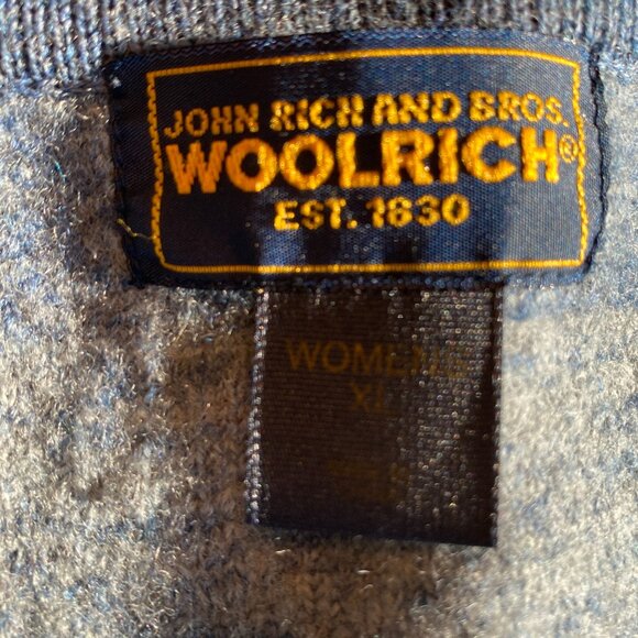 Vintage Woolrich Wool Embroidered Snowflake Sweater Vest Sz XL Blue Stripe - Picture 12 of 15